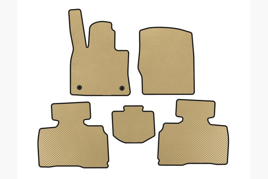 Ford Explorer 2019– EVA vloermatten (2 rijen, 7-zits, beige) Image