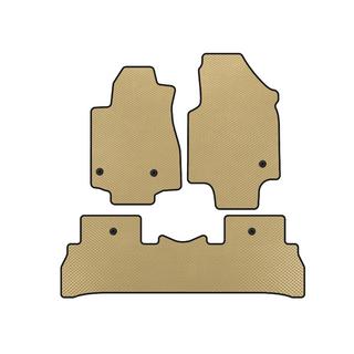 EVA automatten voor interieur (2008-2012, 7-zits, Beige) Honda Pilot 2008–2015