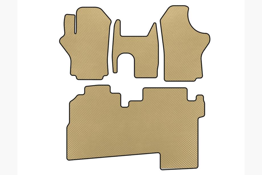Hyundai H200, H1, Starex 1998–2007 EVA automatten (2004-2007, 2 rijen, 8-zits, beige) Foto 1