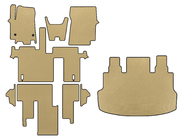 Hyundai Staria 2021– EVA automatten (complete interieurset, 1+1,5/9-persoons, beige) foto 1
