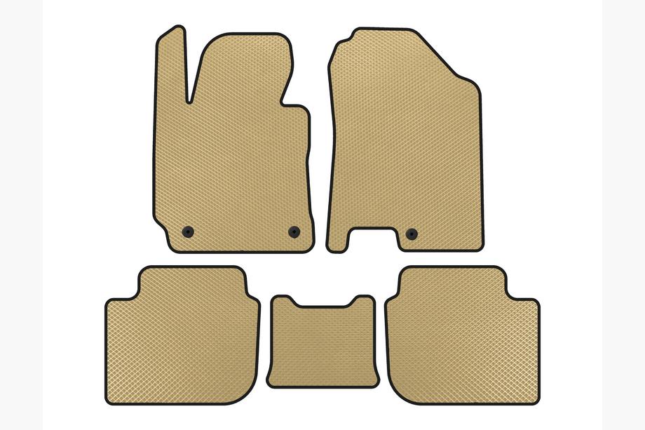Kia Cerato 3 2013–2018 EVA vloermatten (SD, Beige) Image