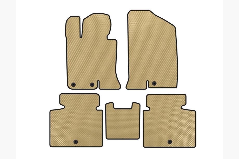 Kia Optima 2010–2016 EVA V-2 automatten voor interieur (Sedan, Beige) Image