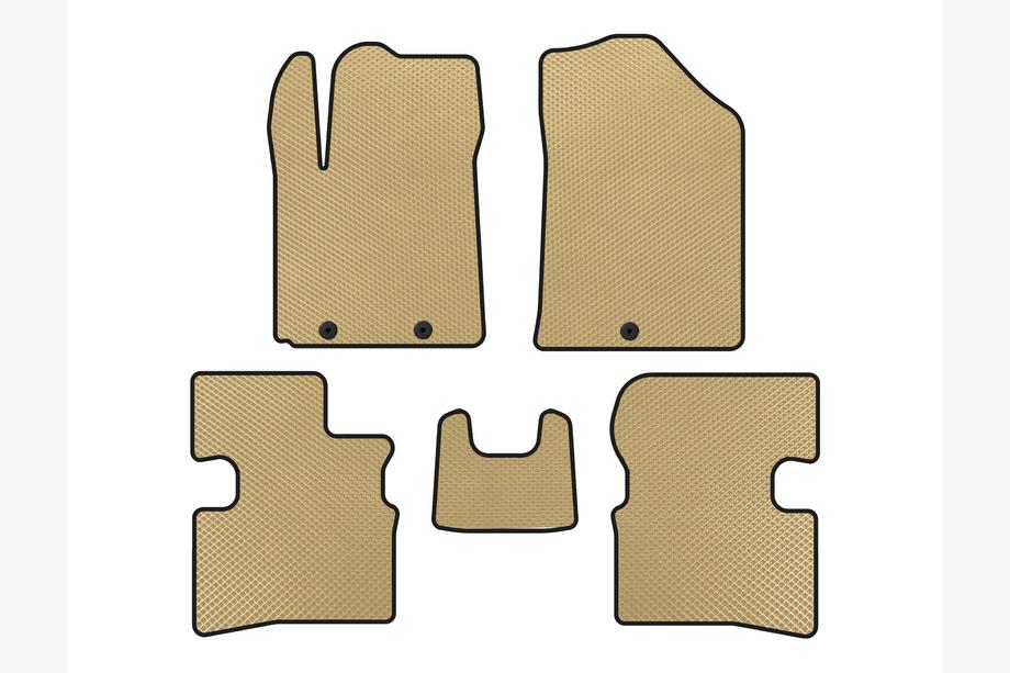 Kia Picanto 2004–2011 EVA automatten (2009-2011, HB, Beige) Image