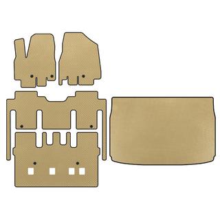 EVA vloermattenset interieur (complete set, 8-zits, beige) Kia Sedona 2014–2020