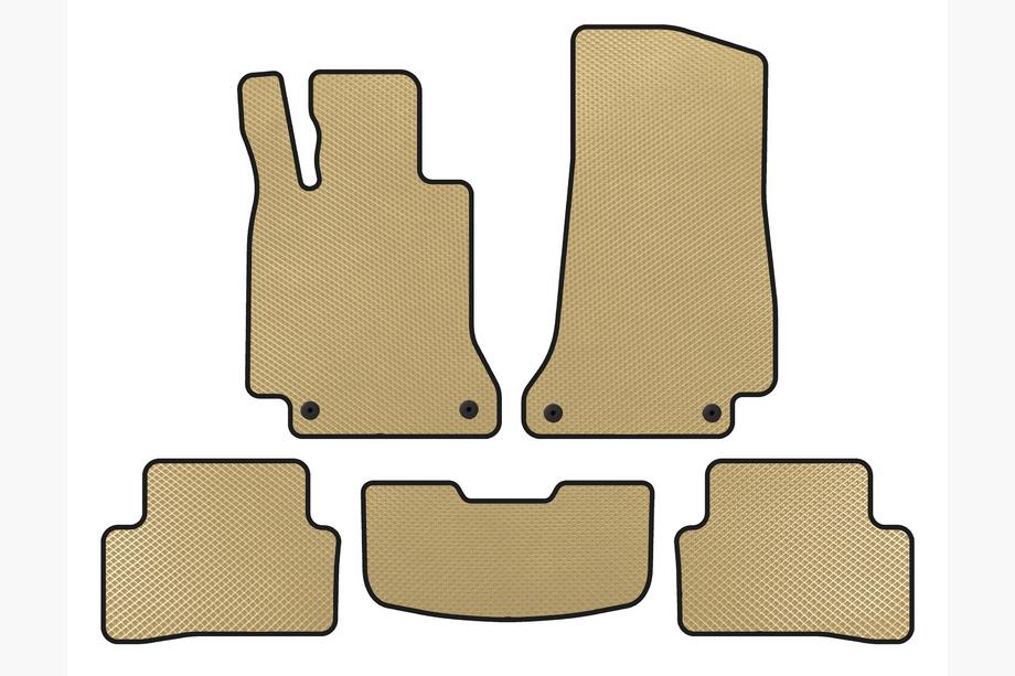 Mercedes C-klasse W205 2014–2021 EVA vloermatten (SD, Beige) Image
