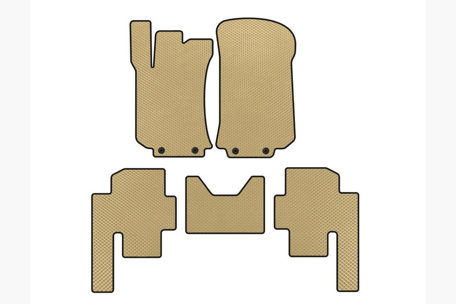 Mercedes R-klasse W251 2005–2017 EVA automatten (2 rijen, beige) Image