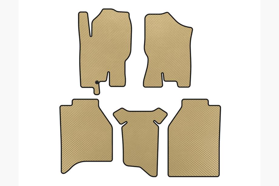Nissan Navara 2006–2015 EVA automatten (zonder opbergboxen, beige) Image