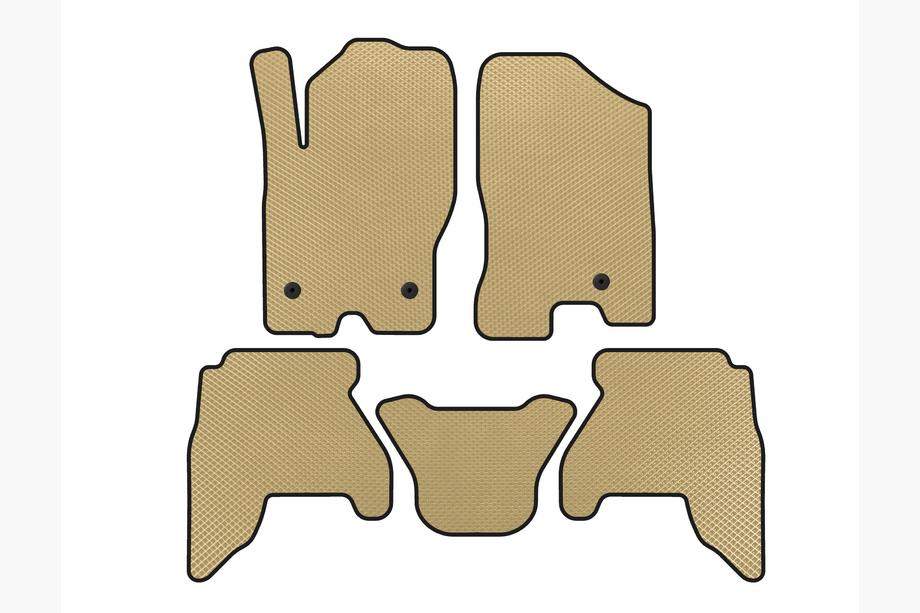 Nissan Pathfinder R51 2005–2014 EVA vloermatten (2 rijen, Beige, 2010-2014) Image