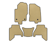 Nissan Pathfinder R51 2005–2014 EVA V2 vloermatten (2 rijen, beige, 2010-2014) foto 1
