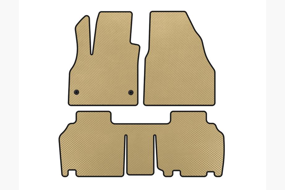 Renault Kangoo 2008–2020 EVA matten (2 rijen, 5-deurs/7-zits, beige) Image