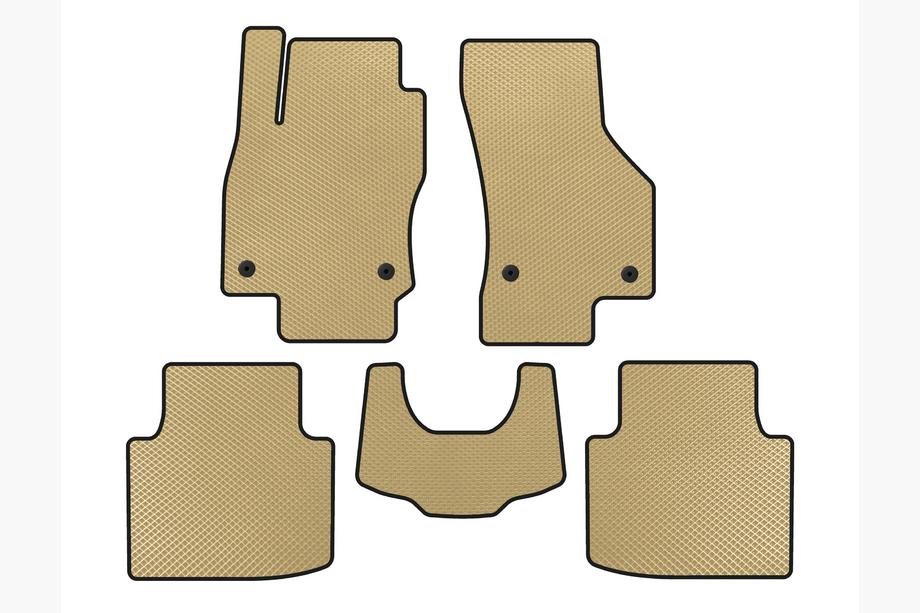 Skoda Superb 2015–2024 EVA automatten (met pootafdruk, beige) Image