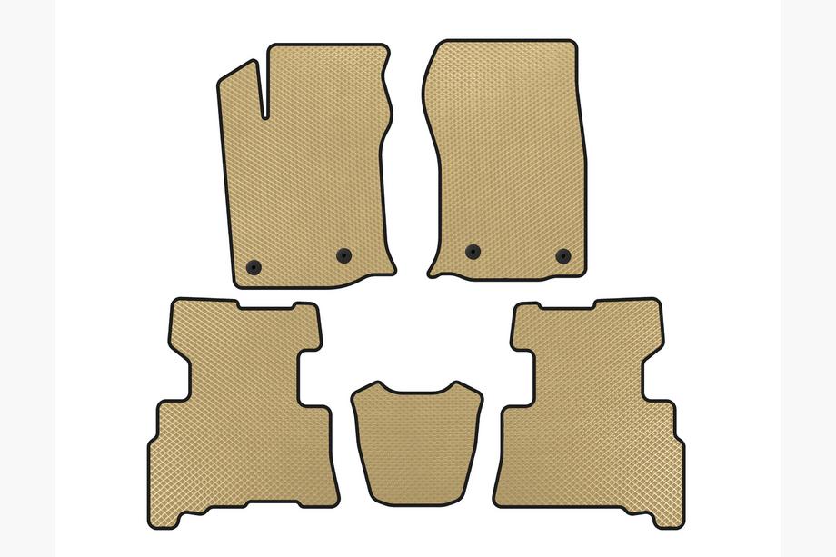 Toyota 4Runner 2009–2024 EVA automatten interieur (2 rijen, 2014-2024, 7-zits, Beige) Image