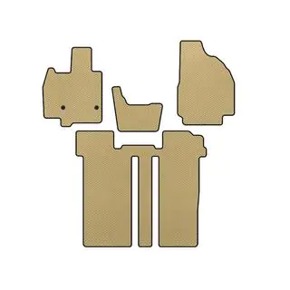 EVA automatten (2 rijen, 6-zits, beige)