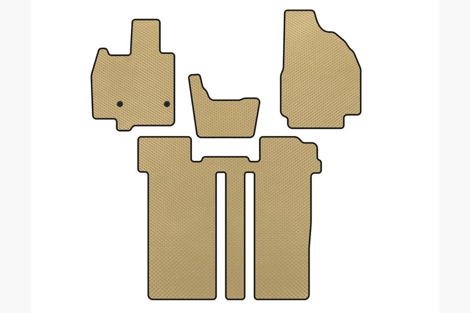 Toyota Previa 2006–2019 EVA automatten (2 rijen, 6-zits, beige) Image