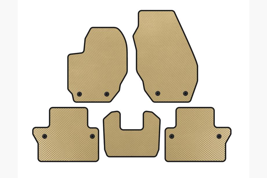 Volvo V70 2007–2013 EVA automatten (Beige) Image