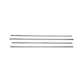 Buitenste raamlijsten (set 4 stuks, RVS) Toyota Corolla 2002–2007 foto 2