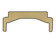 Mercedes SLK R172 2011–2016 EVA kofferbakmat (bovenste, Roadster, beige) foto 1