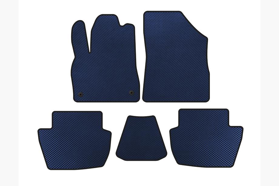 Citroen DS-5 2011–2015 EVA automatten (HB, Hybride/Automaat, Blauw) Image