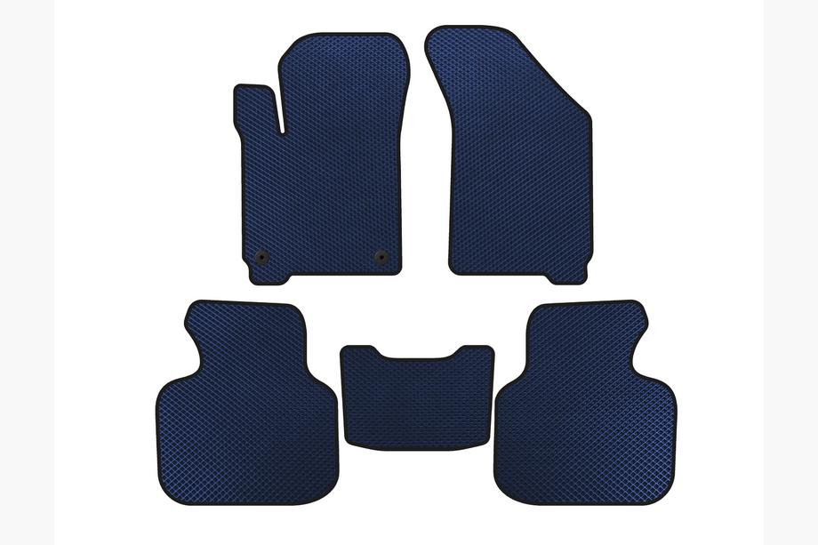 Dodge Journey 2008–2020 EVA vloermatten voor interieur (2011-2020, 7-zits, Blauw) Image