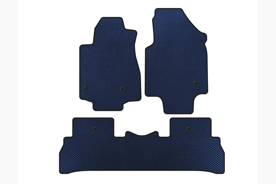 Honda Pilot 2008–2015 EVA vloermatten (2008-2012, 7-zits, Blauw) Image