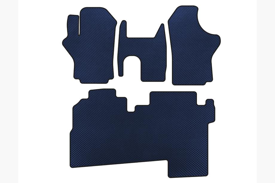 Hyundai H200, H1, Starex 1998–2007 EVA automatten voor interieur (2004-2007, 2 rijen, 8-persoons, blauw) Foto 1