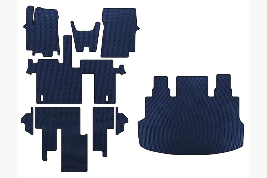 Hyundai Staria 2021– EVA automatten (volledige interieurset, 1+1,5/9-persoons, blauw) Image