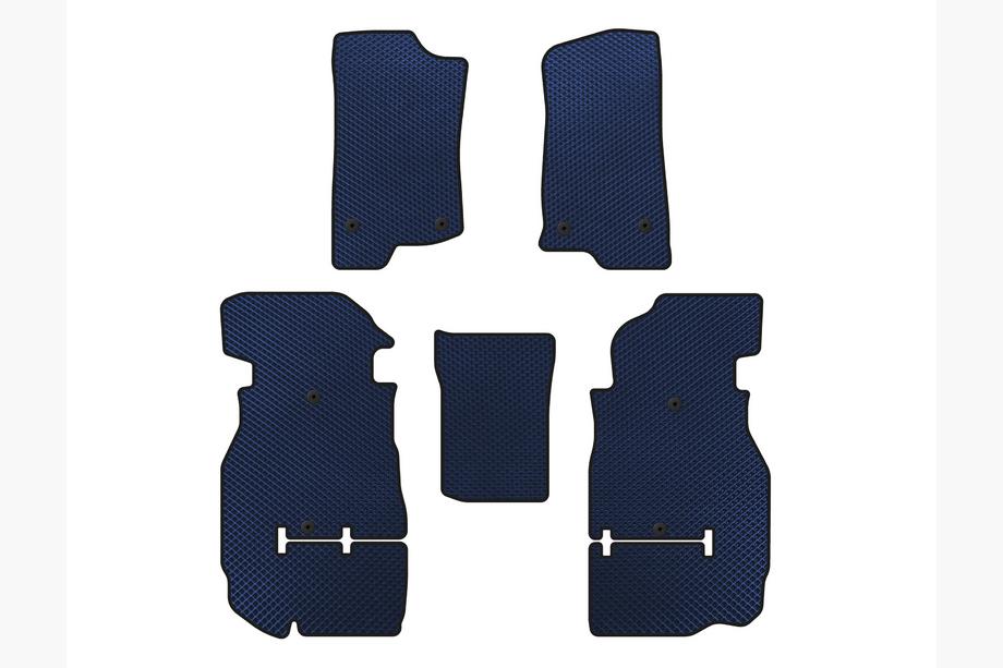Jeep Wrangler 2018– EVA vloermattenset voor interieur (Rubicon Unlimited/5-deurs, Blauw) Image