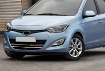 Hyundai I-20 2012–2014 Chromen omlijsting voor mistlampen (2 st., RVS) foto 1