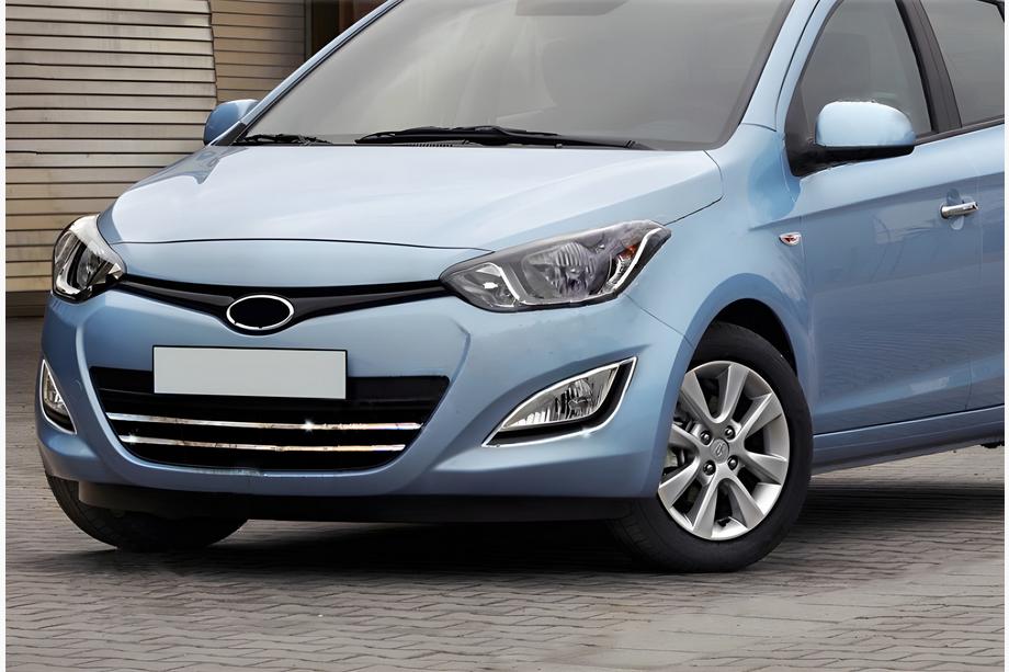 Hyundai I-20 2012–2014 Chromen omlijsting voor mistlampen (2 st., RVS) Image