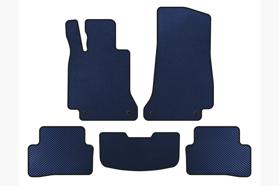 Mercedes C-klasse W205 2014–2021 EVA automatten (SD, blauw) Image
