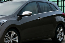 Hyundai I-30 2012–2017 Chroom spiegelkappen met uitsparing voor richtingaanwijzer (2 stuks) Carmos - Turks staal foto 1