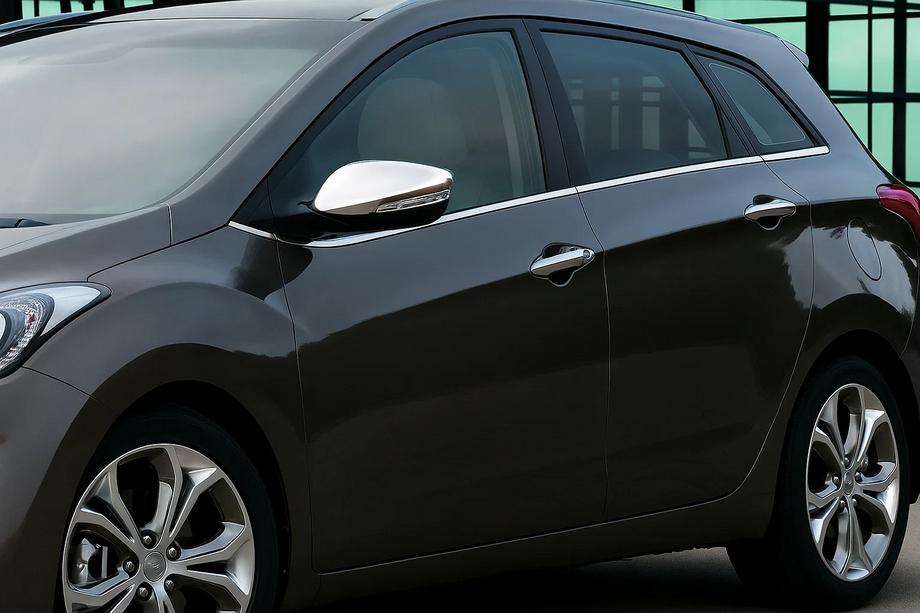 Hyundai I-30 2012–2017 Chroom spiegelkappen met uitsparing voor richtingaanwijzer (2 stuks) Carmos - Turks staal Image