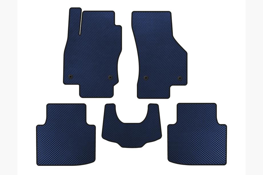 Skoda Superb 2015–2024 EVA automatten (met pootafdruk, blauw) Image