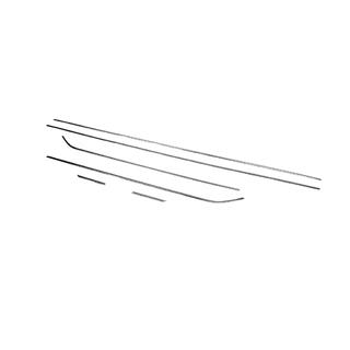 Sierlijsten zijruiten (3-deurs, 6 stuks, RVS) Seat Leon 2013–2020 foto 3