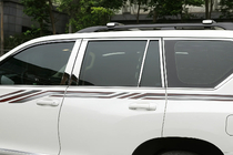 Toyota Land Cruiser Prado 150 2009–2023 Deurstijl sierlijsten (8-delig, RVS) foto 1