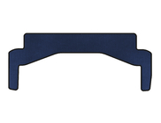 Mercedes SLK R172 2011–2016 EVA kofferbakmat (bovenste, Roadster, blauw) foto 1