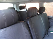 Volkswagen T5 Transporter 2003–2010 Autostoelhoezen (kunstleer↗stof, Premium) Complete interieurset ↗ voorstoelen (2↗1) foto 5