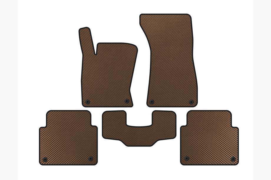 Audi A8 2002–2009 EVA automatten (Short, bruin) Image