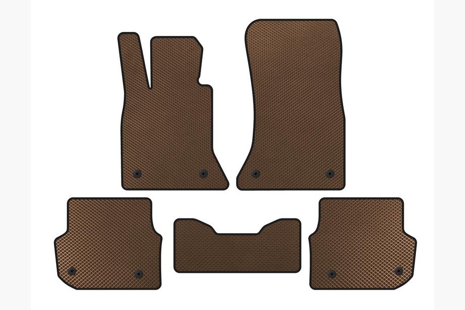 BMW 5 Serie F10/F11 2010–2016 EVA automatten (voor F-11, bruin) Image