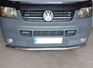 Volkswagen T5 Multivan 2003–2010 Enkele RVS voorbescherming 60 mm foto 1