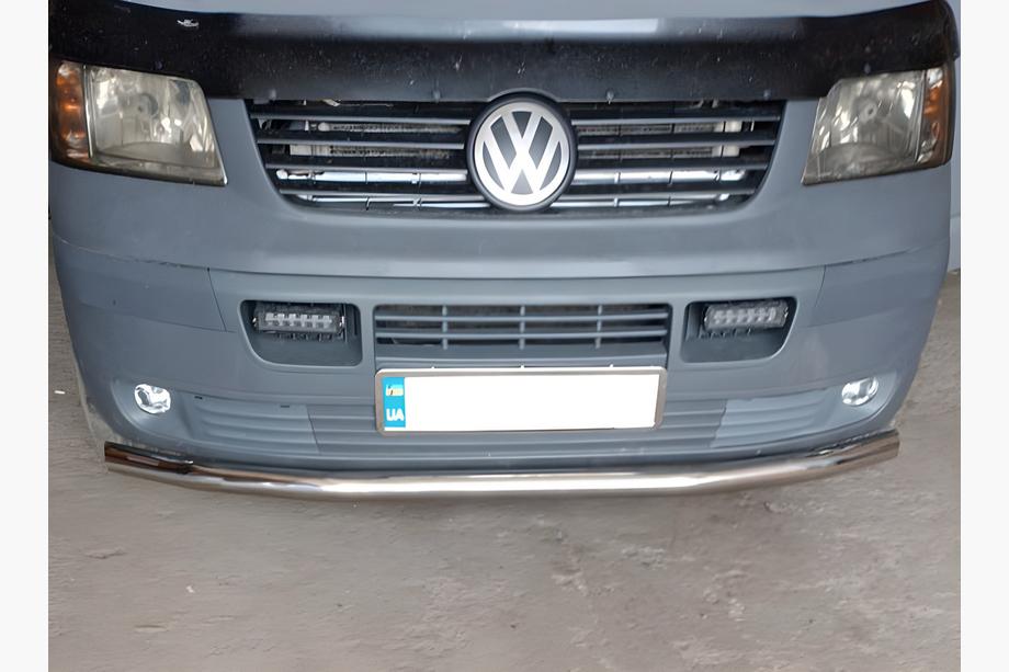 Volkswagen T5 Multivan 2003–2010 Enkele RVS voorbescherming 60 mm Image