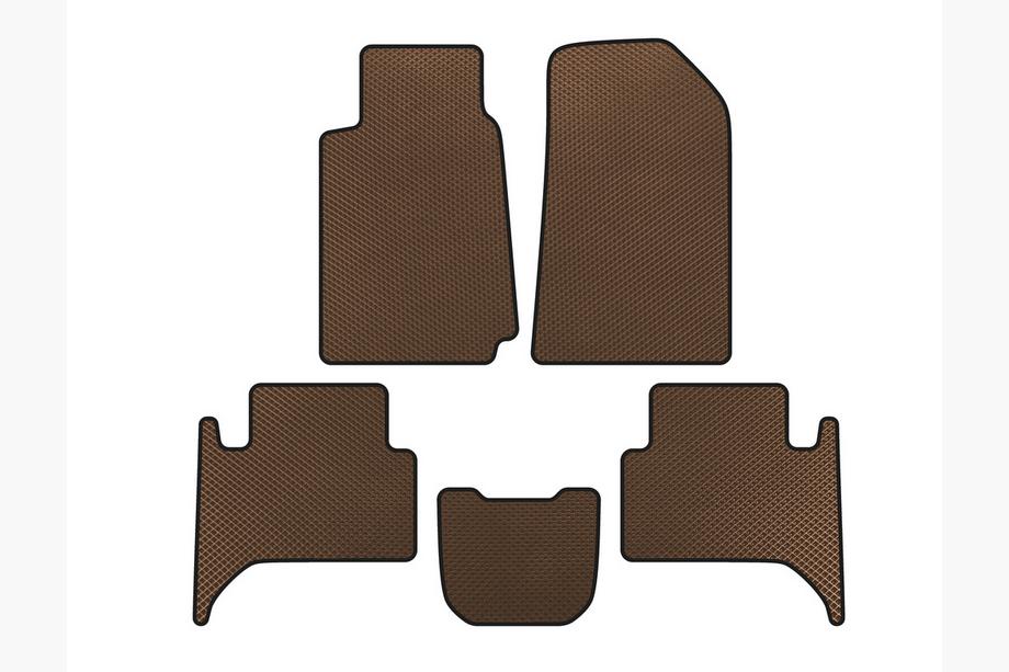 Chevrolet Trailblazer 2012–2019 EVA automatten voor het interieur (2 rijen, bruin) Image