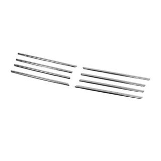 RVS sierlijsten voor grille rand (8 stuks) Volkswagen T5 Transporter 2003–2010 foto 3
