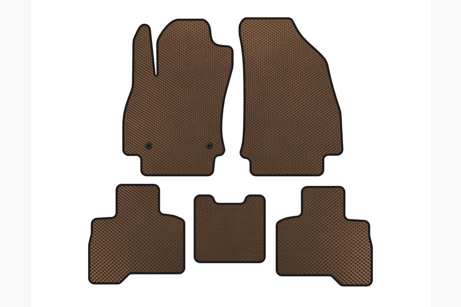 Fiat Fiorino/Qubo 2008–2024 EVA automatten (Voor Qubo 2008-2016, Bruin) Image