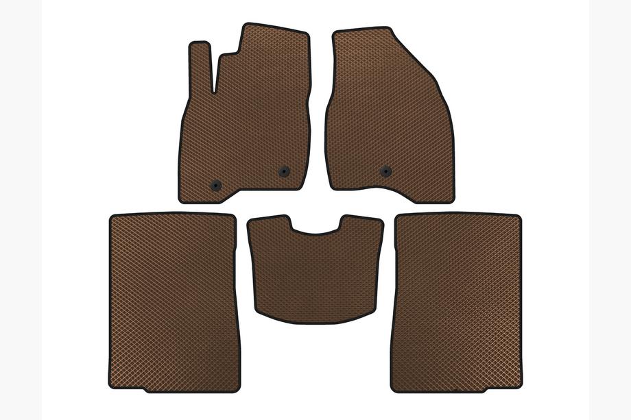 Ford Explorer 2011–2019 EVA automatten (2015-2017, 2 rijen, 7-zitter, bruin) Image