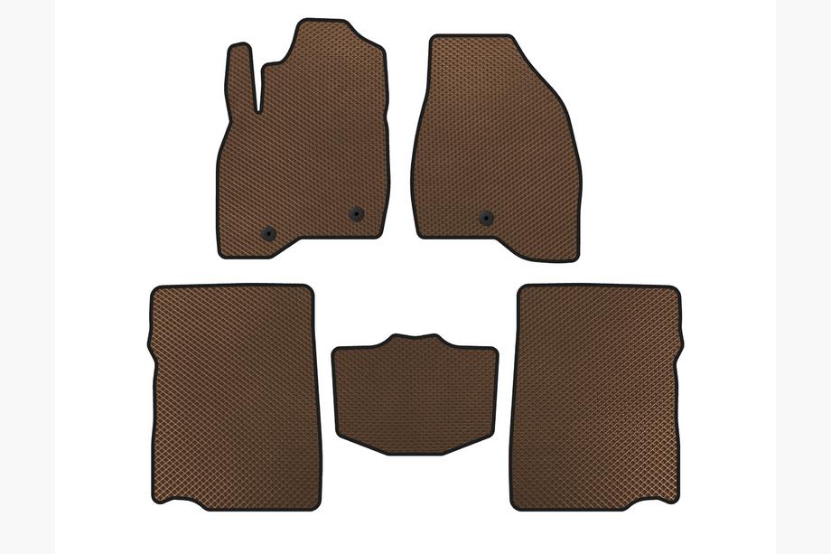 Ford Explorer 2011–2019 EVA automatten interieur (2017-2019, 2e rij, 7-persoons, bruin) Image