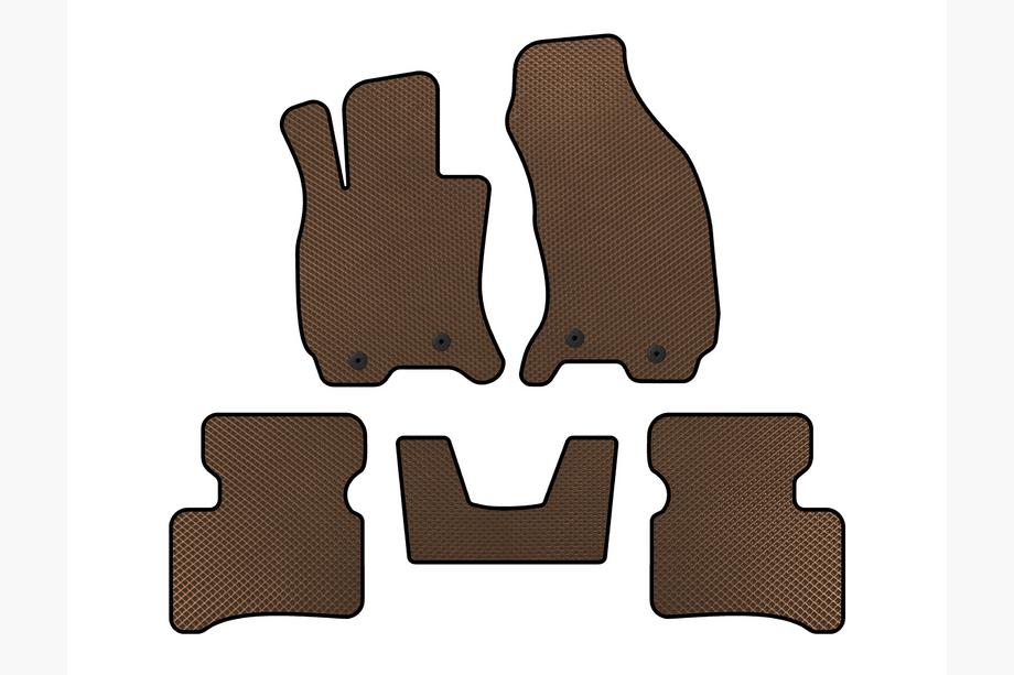 Jaguar X-Type 2001–2009 EVA automatten (SD, vloergemonteerd gaspedaal, bruin) Image