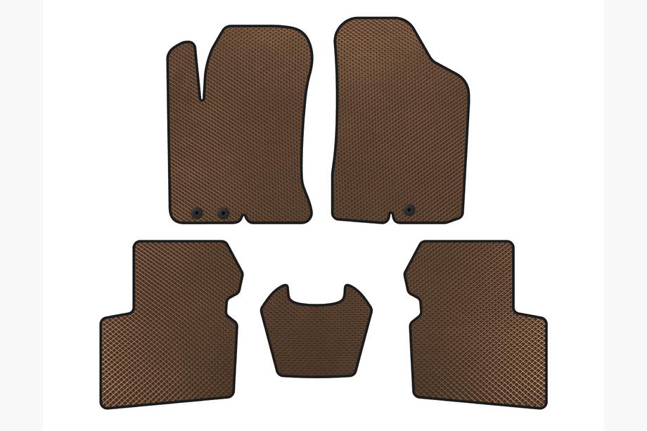 Kia Cerato 2 2010–2013 EVA vloermatten (SD, Bruin) Image