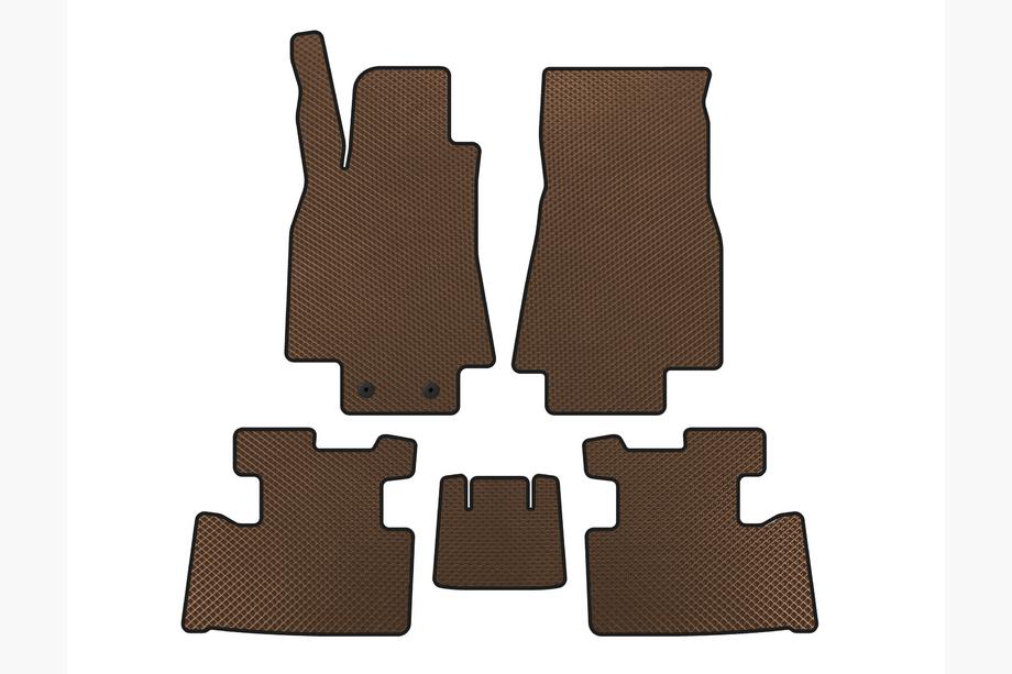 Mercedes A-class W169 2004–2012 EVA automattenset voor interieur (2004-2008, HB, 5-deurs, Bruin) Image