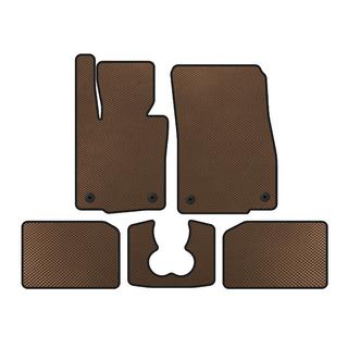 EVA vloermatten (voor S F55, 5-deurs, bruin) Mini Cooper F55/56/57 2014–2023